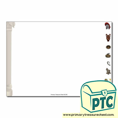 Ancient Greece Landscape Page Border/Writing Frame (no lines)