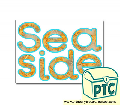 Seaside Themed Display Letters