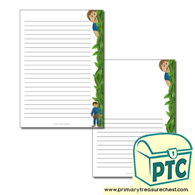 A4 Sheets - Narrow Lined- Jack and The Beanstalk