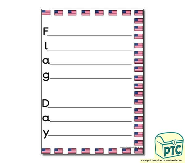 Flag Day Acrostic  Poem