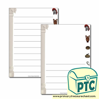 Ancient Greece Page Border/Writing Frame (wide lines)