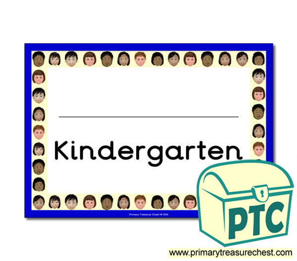 Kindergarten Classroom Door Sign