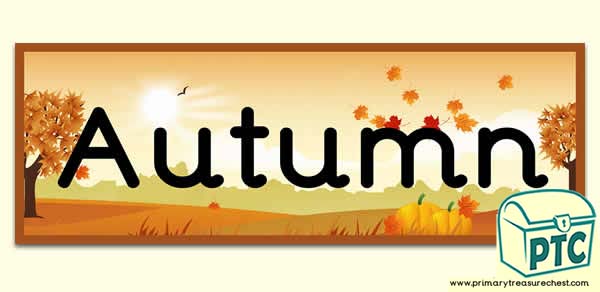 'Autumn' Display Heading/ Classroom Banner