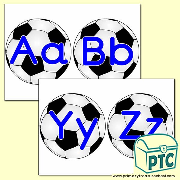 Football Themed Alphabet Cards (upper and lower case)