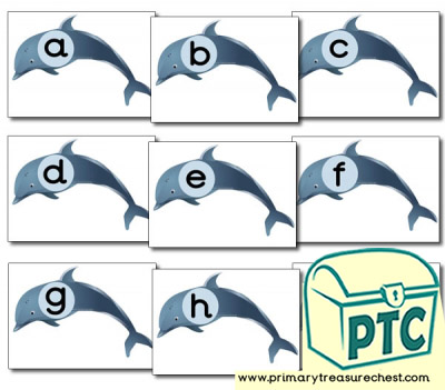 Dolphin Themed Phonic Sound Cards (a-i)