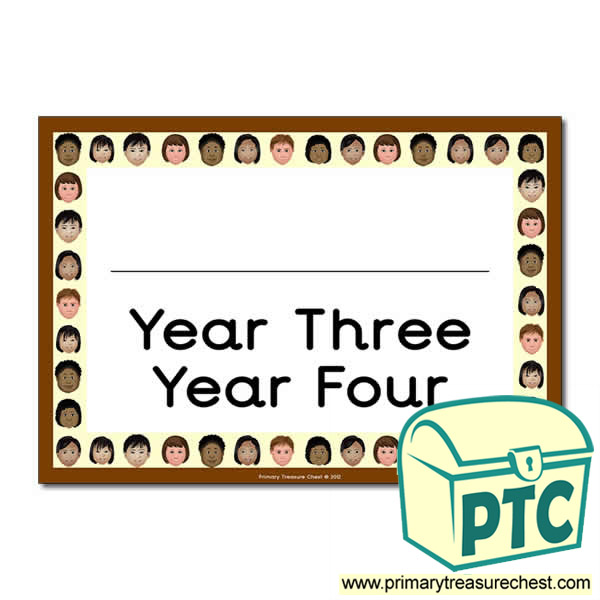 Year Three Year Four Classroom Door Sign