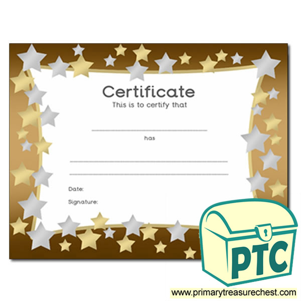 Star Themed Certificate