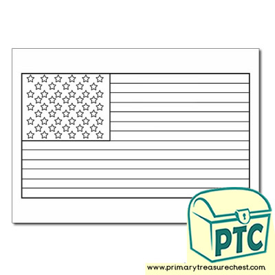 American Flag Coloring sheet Classroom Printables for