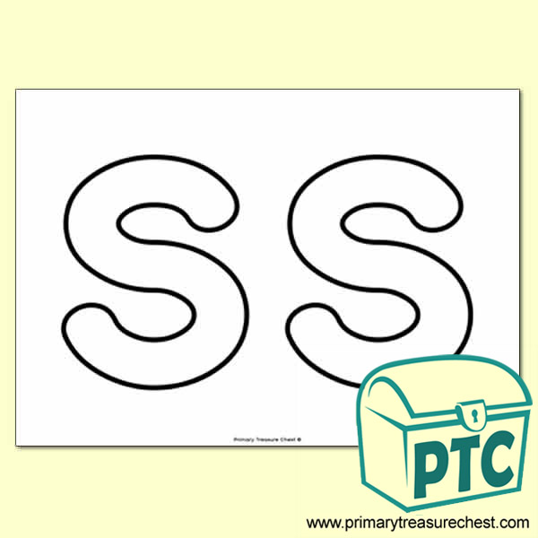 'ss' Bubble Letter A4 Poster - No Images