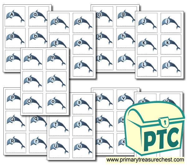 Fish themed Phonic Matching Cards