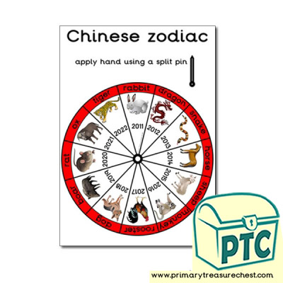 Chinese zodiac Poster (with Sheep) - Primary Treasure Chest