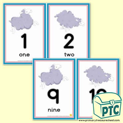 Sheep Number Line 0-10 (with border) 