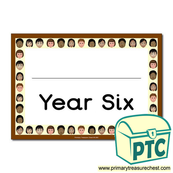 Year Six Classroom Door Sign