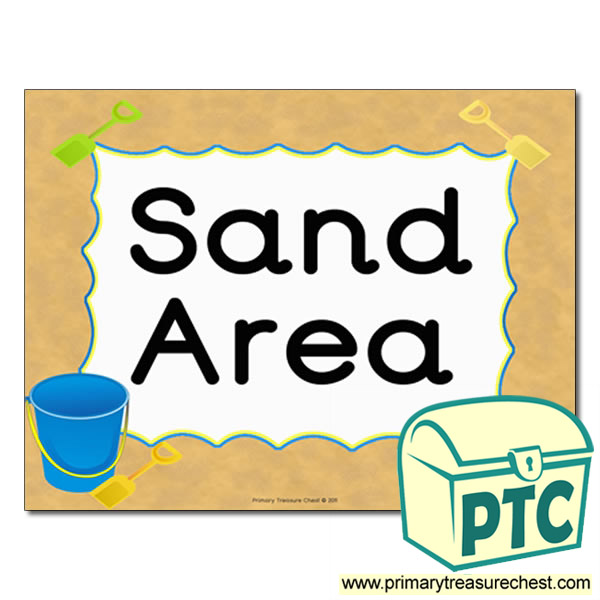 Classroom Area Sign - Sand Area