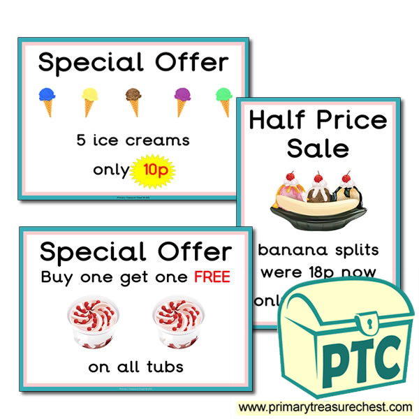 Ice Cream Parlour Special Offers 1-20p