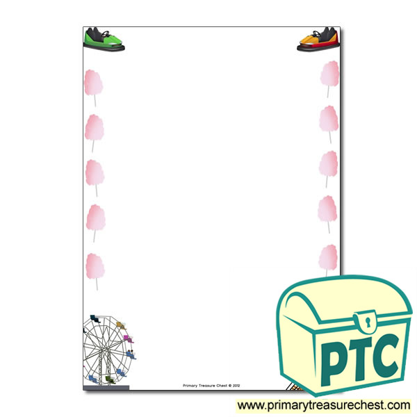 Fairground Page Border/Writing Frame (no lines)