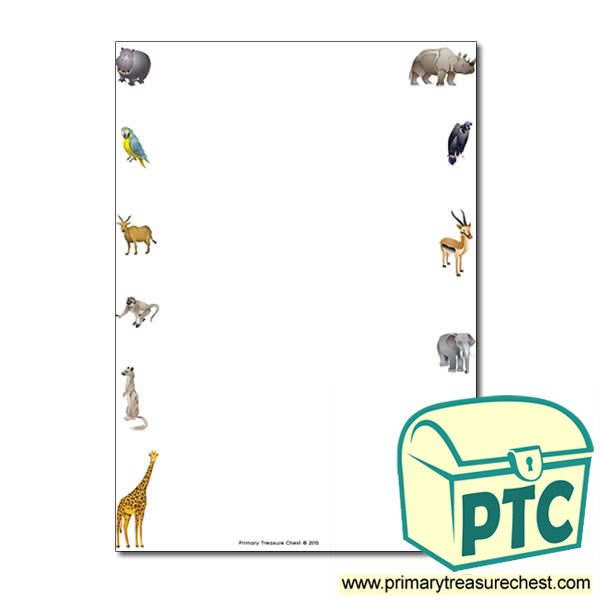 Animals Themed Page Border/Writing Frame (no lines)