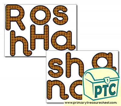 'Rosh Hashanah' Display Letters
