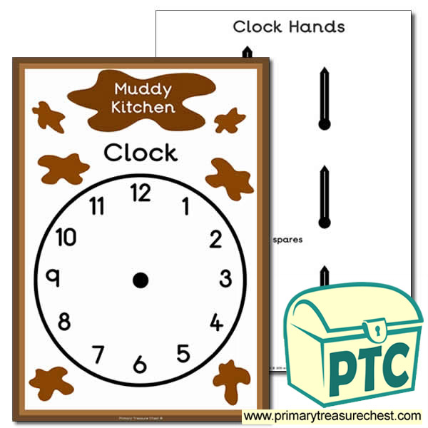 Muddy Kitchen Role Play Clock
