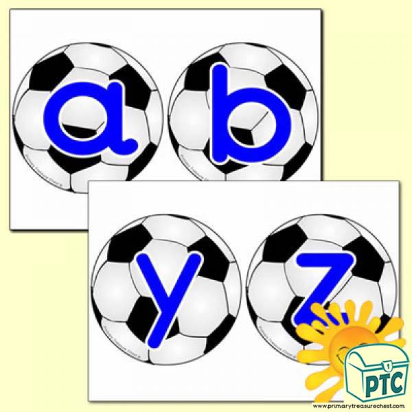 Football Themed Alphabet Cards (lower case)