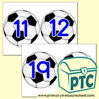 Football Number Line - Football World Cup Teaching Resources