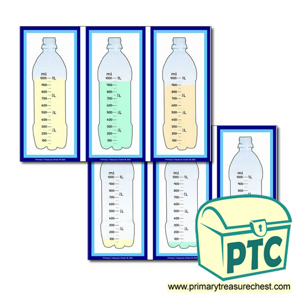 Measuring millilitres and litres flashcards