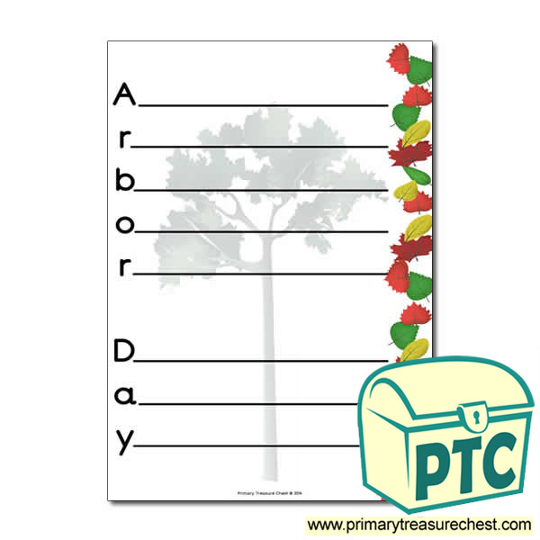 'Arbor Day' Acrostic Poem Sheet