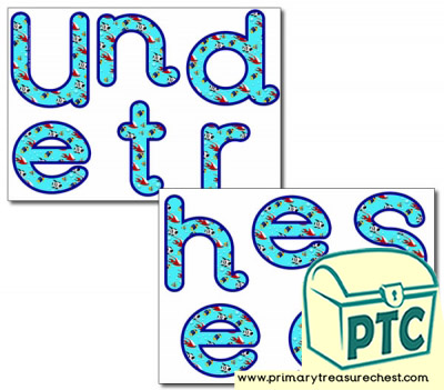 'Under the Sea' Display Letters