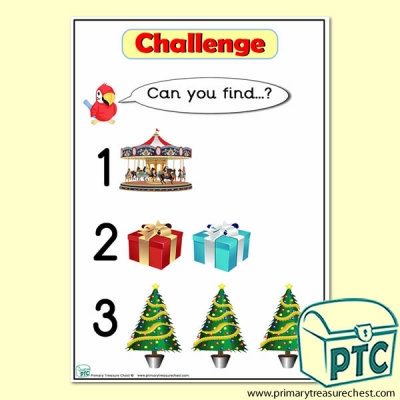 Winter / Christmas Themed 'Can you find …?' Words & Pictures Challenge