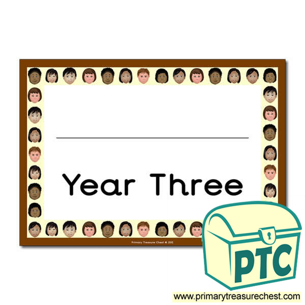 Year Three Classroom Door Sign