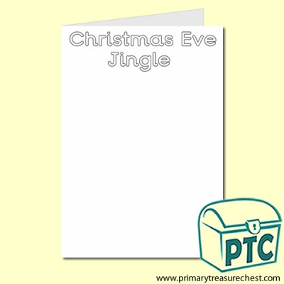 Christmas Eve Jingle Colouring Card A5