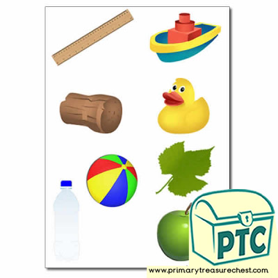 Floating and Sinking Storyboard Activity - Primary 