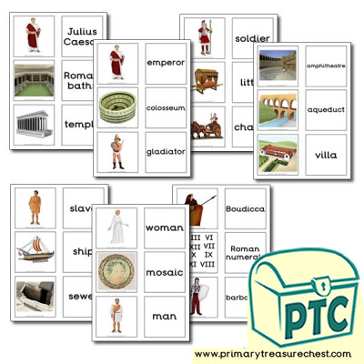 Roman Themed Matching Cards