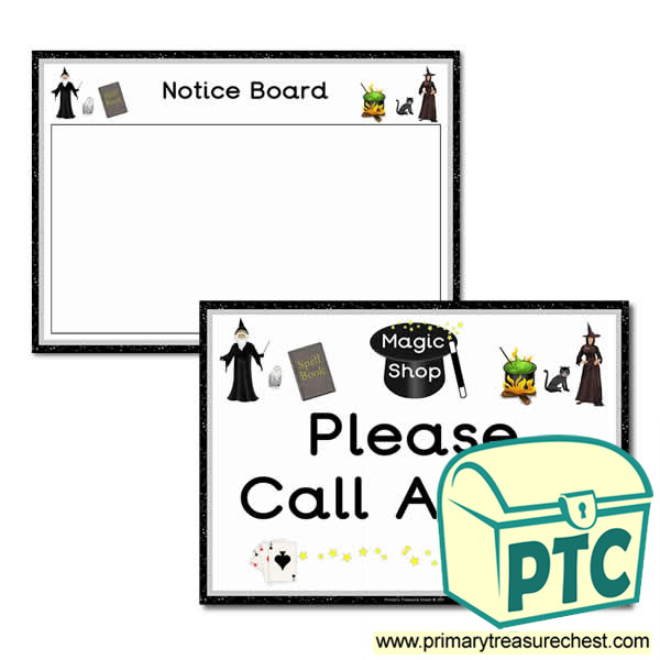 Role Play Magic Shop Signs