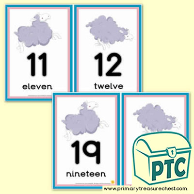 Sheep Number Line 11-20 (with border) 