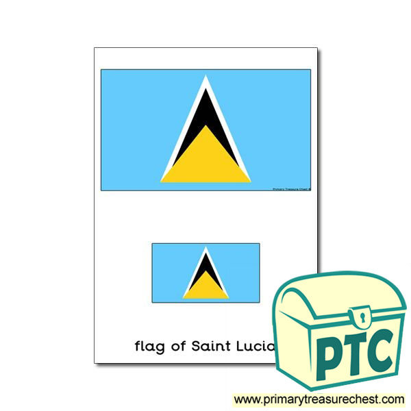 Saint Lucia Flag Poster