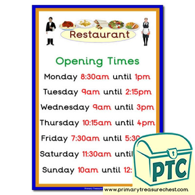 alphabet gym games & Opening Play Role Half (Quarter Restaurant Times Past