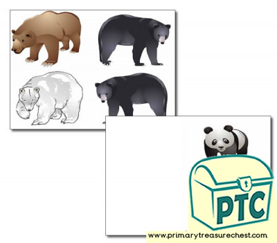 Bear Storyboard / Cut & Stick Images