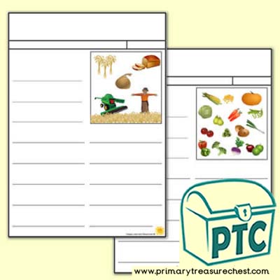 Thanksgiving Newspaper Writing Activity Worksheet