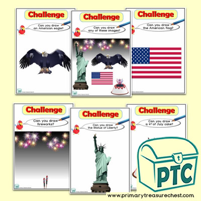 Independence Day Themed ICT Challenge Cards