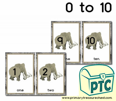 Mammoth Number Line 0 to 10