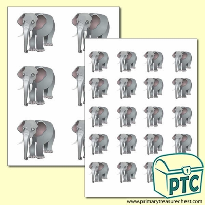 Elephant Themed Big and Small Sheets