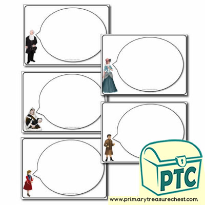 'The Victorians' Themed Speech Bubble Worksheets