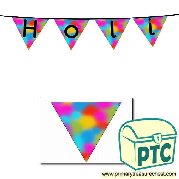 'Holi' Themed Bunting