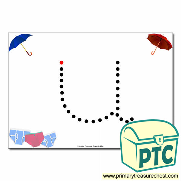 'u' Lowercase Letter Formation Activity - Join the Dots 