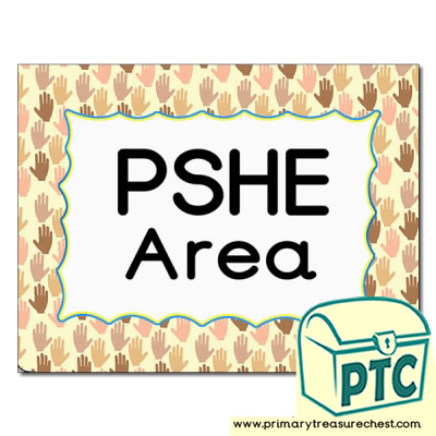 PSHE  Area Classroom Sign