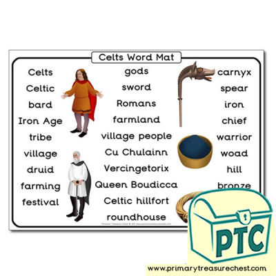 Celts Themed Word Mat