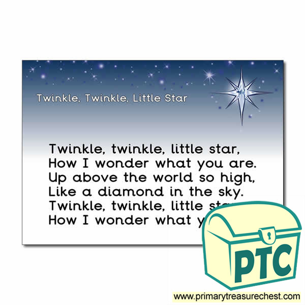 Twinkle Twinkle Little Star with lyrics  Kids Nursery Rhyme with free  Activities!