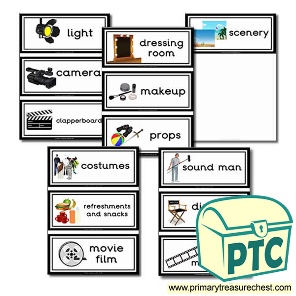 Film Studio Role Play Flashcards