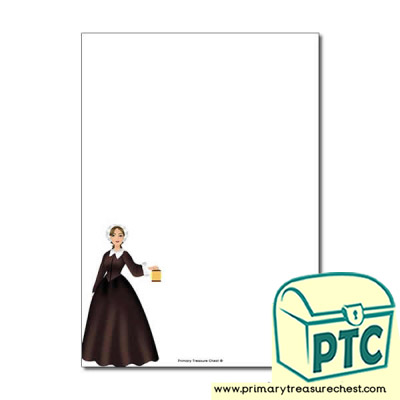 Florence Nightingale Themed Writing Frame (no lines)